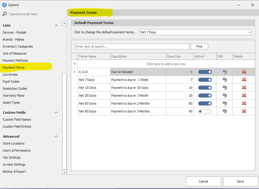 openrma-paymentterms-settings