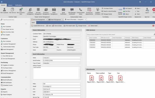 Asset Screen